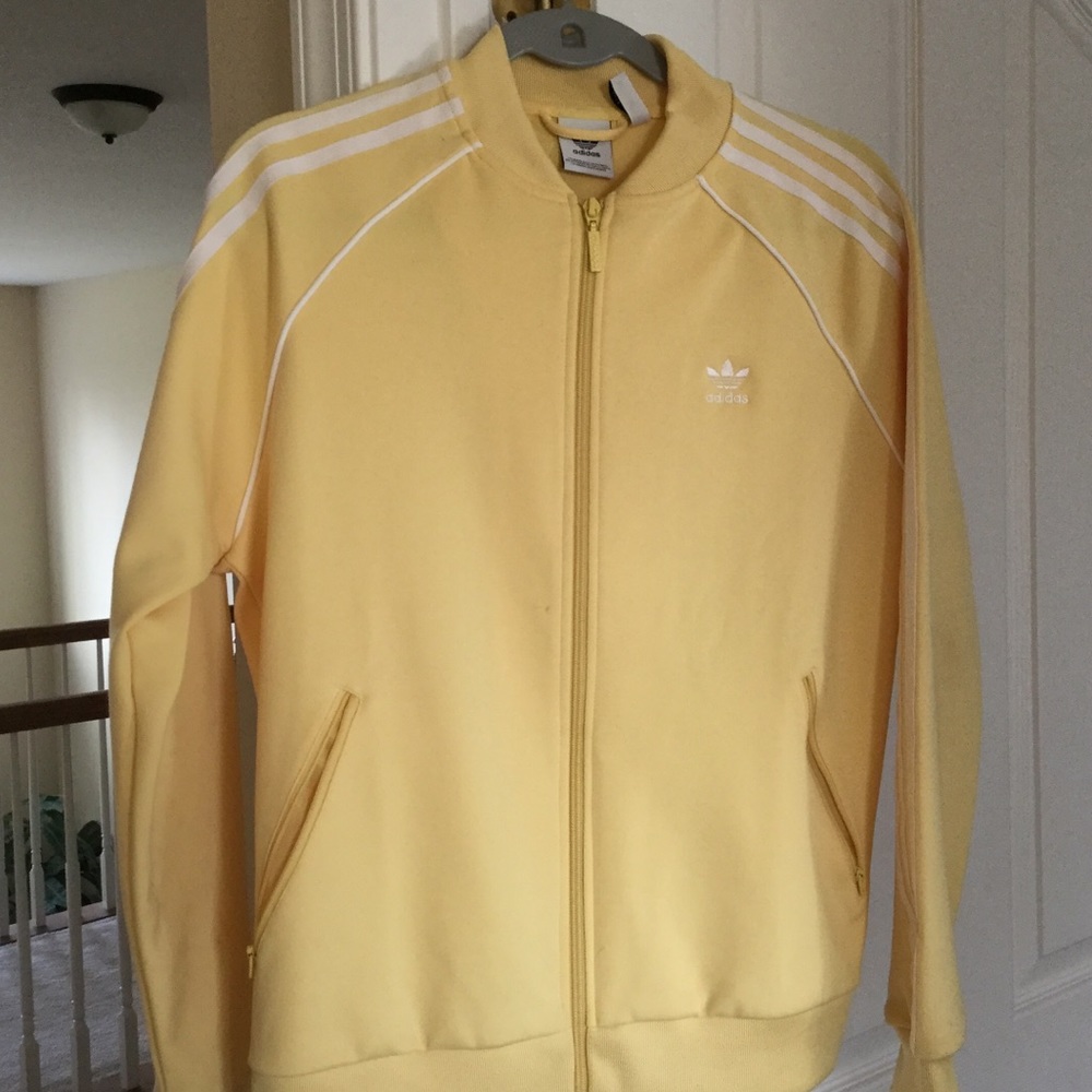 Adidas yellow track jacket